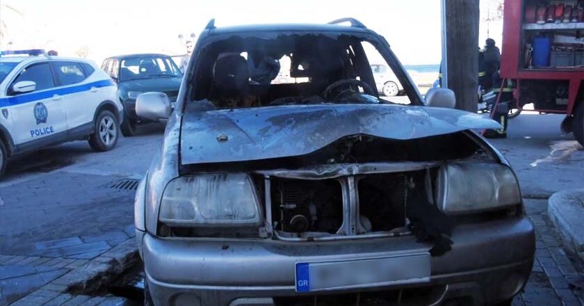 Συνελήφθη άμεσα ημεδαπός στη Μυτιλήνη, κατηγορούμενος για εμπρησμό