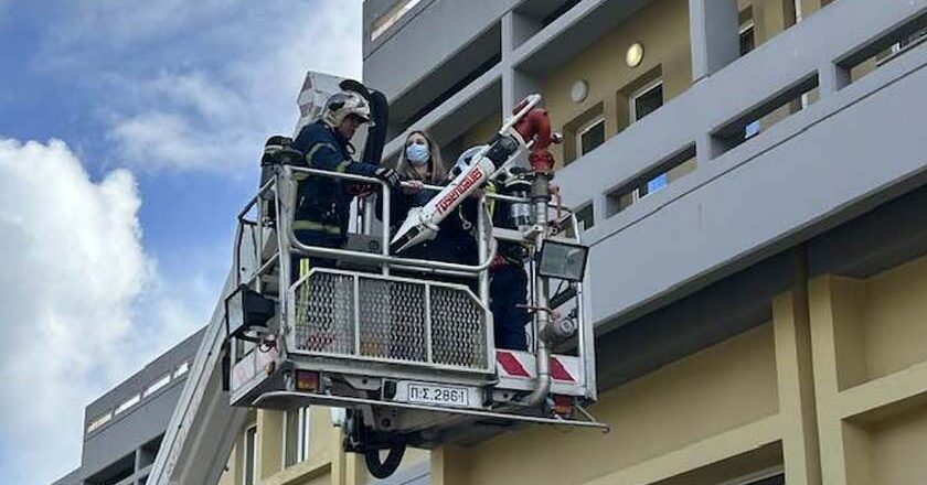 Πραγματοποιήθηκε προγραμματισμένη άσκηση στο Νοσοκομείο Μυτιλήνης | (ΦΩΤΟ)