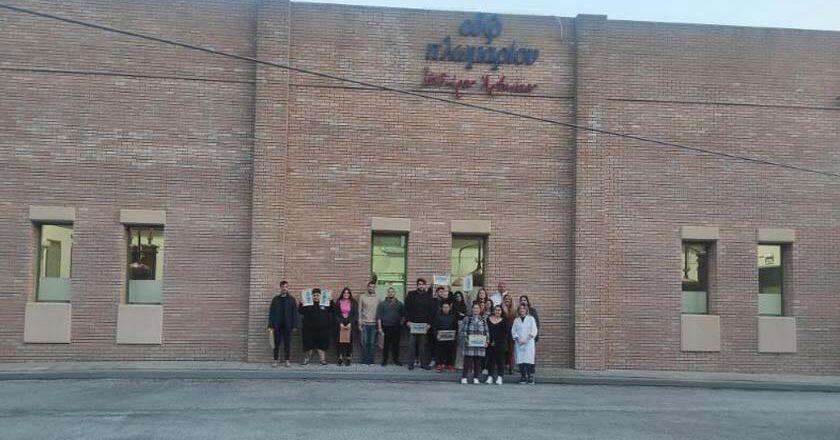 Οι σπουδαστές Διοικητικών Καθηκόντων της ΕΠΑΣ Δ.ΥΠ.Α Μυτιλήνης στη Ποτοποιία Πλωμαρίου «Ισιδώρου Αρβανίτου»