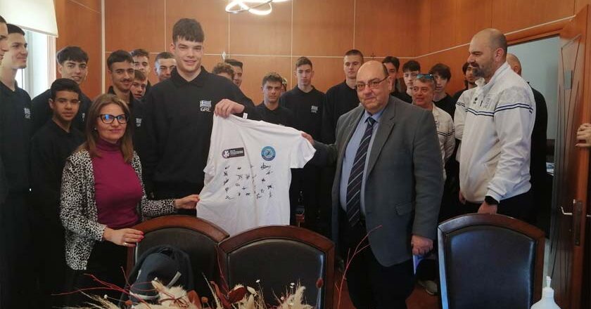 Στον Δήμαρχο Δυτικής Λέσβου η Εθνική Ομάδα Βόλεϊ Κ17