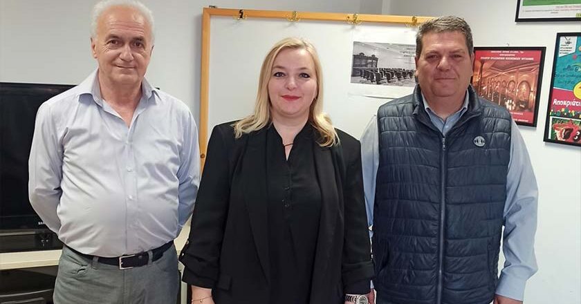 Συνάντηση Χοχλάκα με τον Πρόεδρο του Συλλόγου Εργαζομένων του Νοσοκομείου Μυτιλήνης