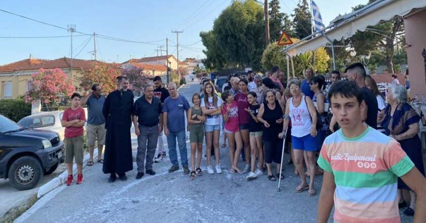 Λέσβος | Συγκέντωση διαμαρτυρίας των κατοίκων στις Νέες Κυδωνιές για το πρόβλημα με το νερό