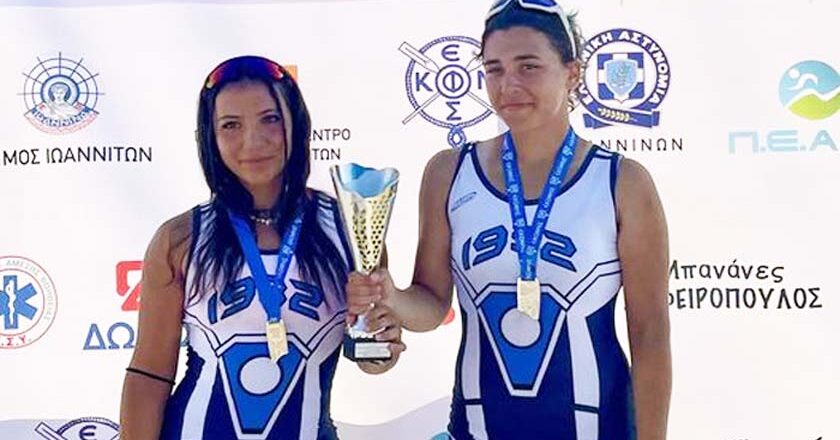 ΧΡΥΣΟ μετάλλιο στην κωπηλασία για την Βερβέρη Τριανταφυλλιά και την Βυρή Μαριάνθη