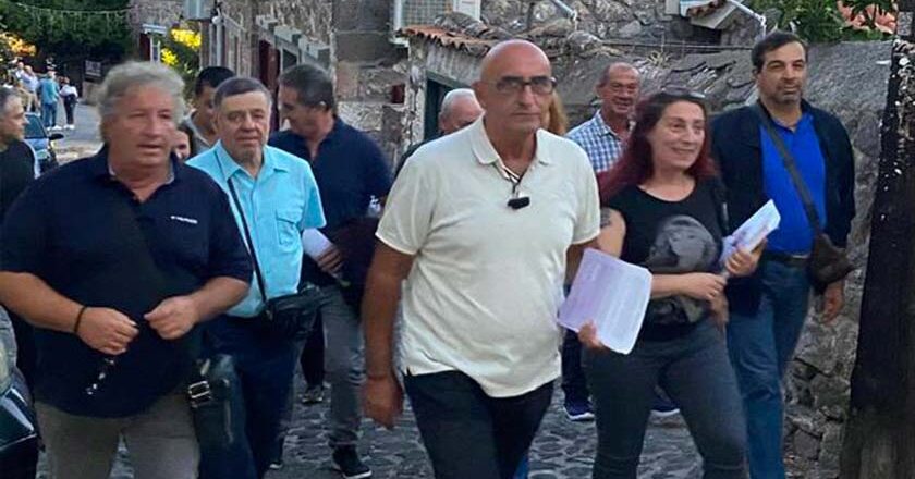 Επίσκεψη του Απόστολου Αλατζά με υποψηφίους του συνδυασμού Δημιουργική Ενότητα στον Μόλυβο