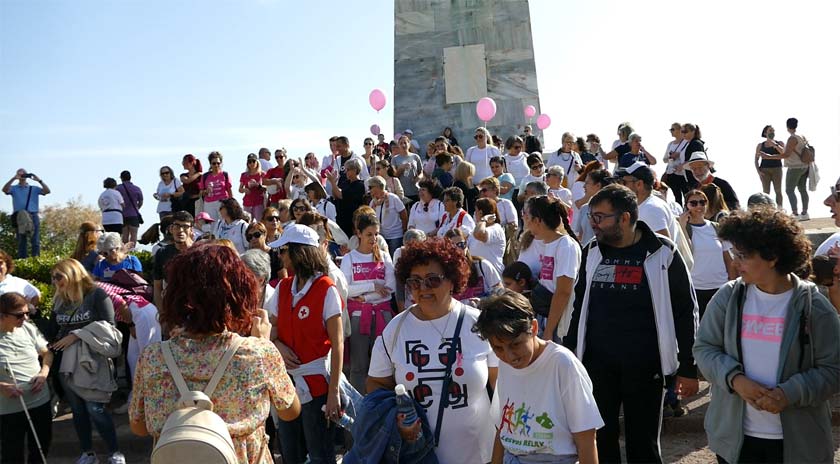 Μεγάλη η συμμετοχή του κόσμου στον περίπατο ευαισθητοποίησης και ενημέρωσης για τον Καρκίνο του Μαστού