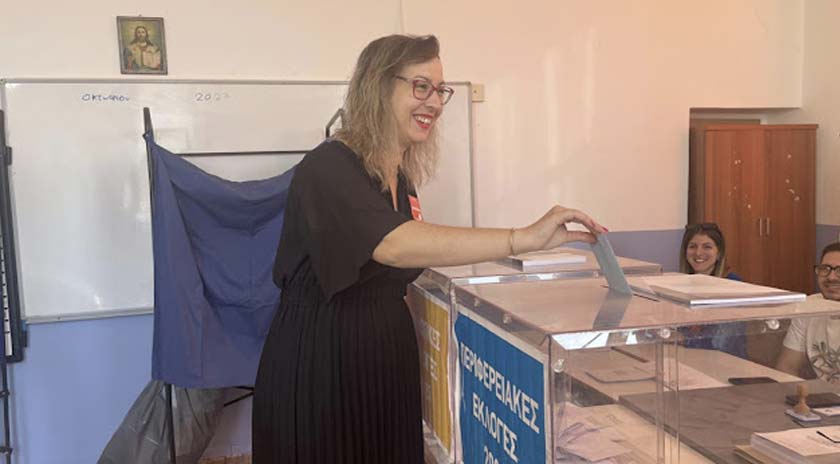 Στον Παλαιόκηπο Γέρας ψήφισε η Νίκη Τσιριγώτη