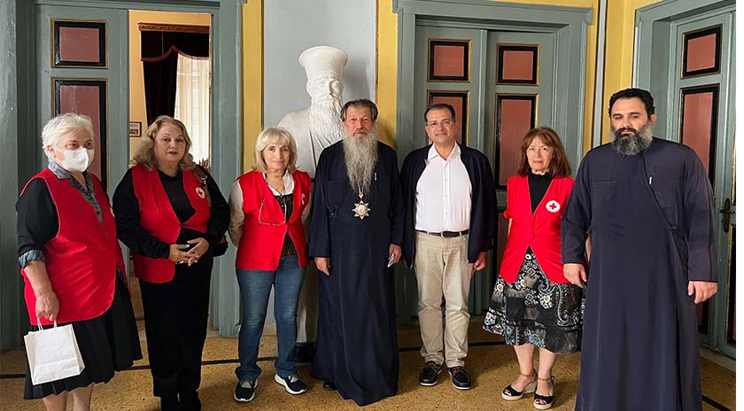 Κοινωνικό Συσσίτιο της Ιεράς Μητρόπολης Μυτιλήνης, Ερεσού & Πλωμαρίου | Επίσκεψη Περιφερειακού Τμήματος Ελληνικού Ερυθρού Σταυρού