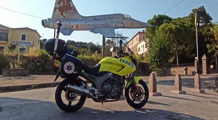 Δυο μοτοσικλέτες από το ΕΚΑΒ στη Μυτιλήνη