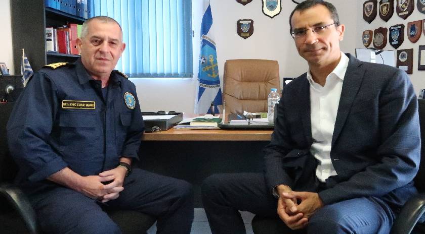 Ο Ιάσων Πιπίνης στο Λιμεναρχείο Μυτιλήνης – «Μειωμένες οι ροές των μεταναστών»