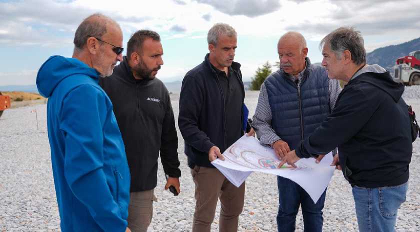 Αυτοψία του Δημάρχου Μυτιλήνης Παναγιώτη Χριστόφα στο έργο κατασκευής Πάρκου Αναψυχής στην Αγία Κυριακή