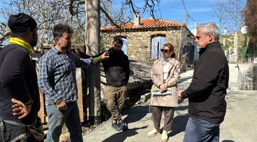 Επίσκεψη Δημάρχου Μυτιλήνης, Παναγιώτη Χριστόφα σε Μεγαλοχώρι και Παλαιοχώρι