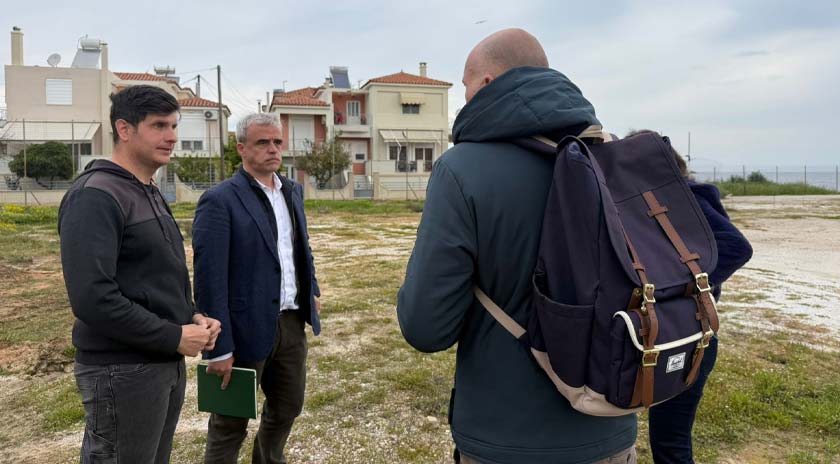 Στο υπό κατασκευή γήπεδο Μπάσκετ στην Παναγιούδα ο Δήμαρχος Μυτιλήνης