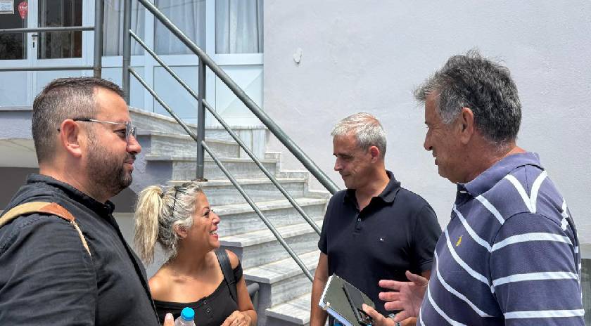 Επίσκεψη Χριστόφα στο έργο πυρασφάλειας και εκσυγχρονισμού του Μιχαλέλειου Γηροκομείου Πλωμαρίου